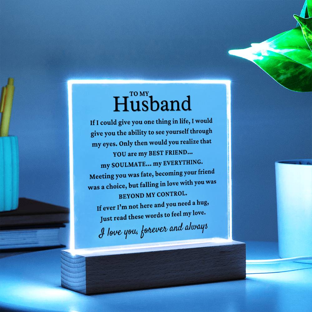 My Husband "My Everything" Acrylic Plaque