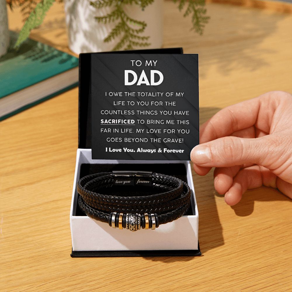 To My Dad - Countless Things - Love You Forever Bracelet
