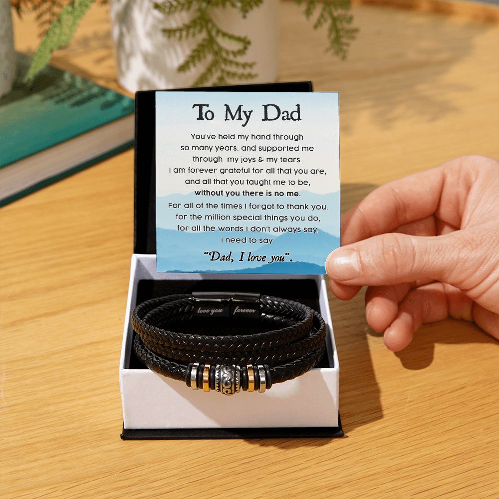 Dad - Held My Hand - Love You Forever Bracelet