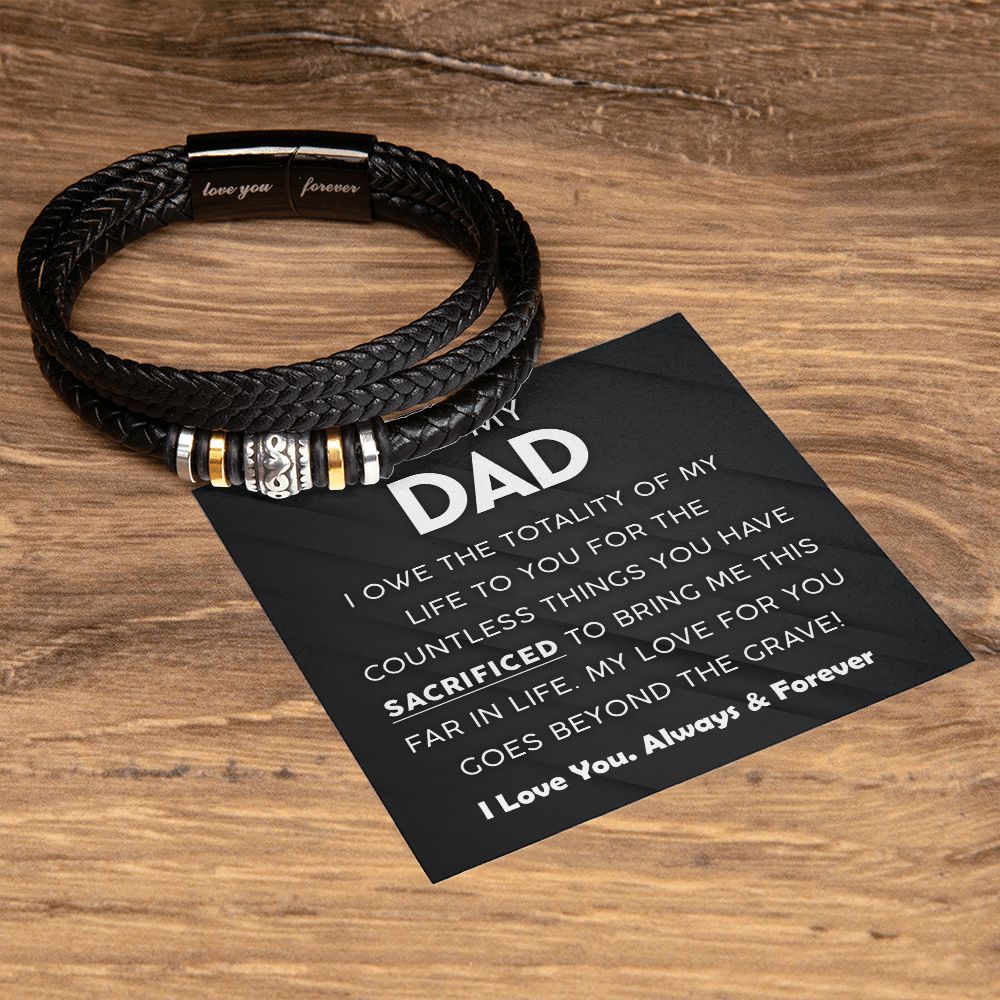 To My Dad - Countless Things - Love You Forever Bracelet