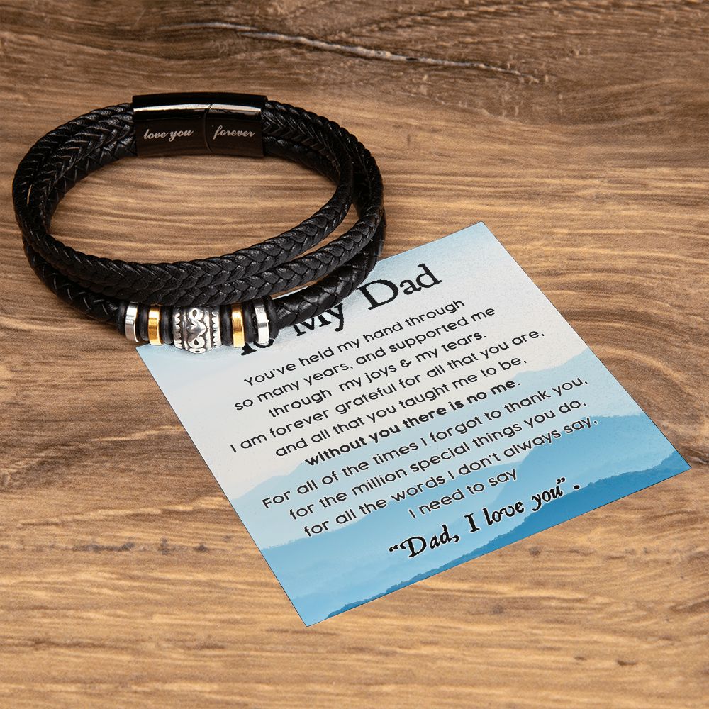 Dad - Held My Hand - Love You Forever Bracelet