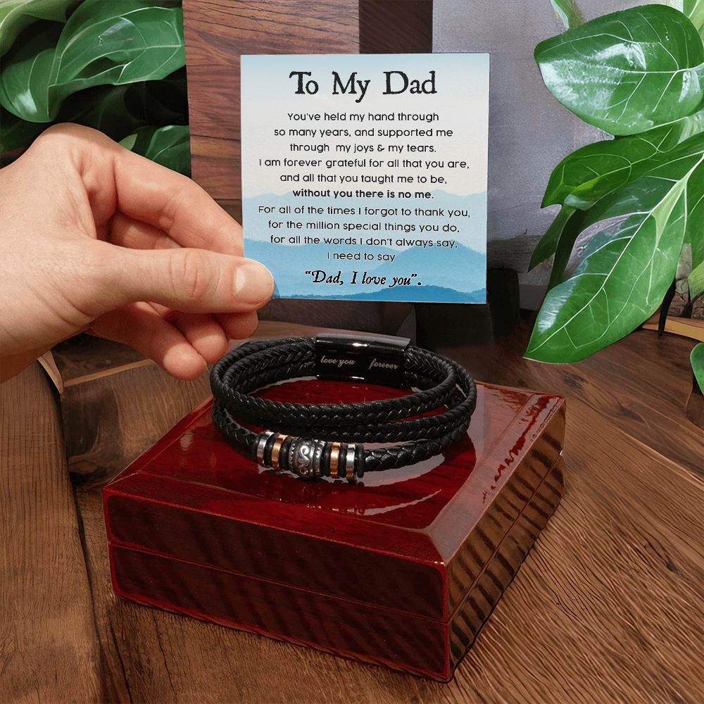 Dad - Held My Hand - Love You Forever Bracelet