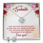 Love Knot necklace and earring set