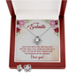 Love Knot necklace and earring set