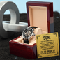 Son - Proud Father - Openwork Watch