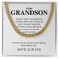 To My Grandson - Cuban Link Chain