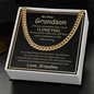 Grandson - Always Remember - Cuban Link Chain