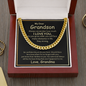 Grandson - Always Remember - Cuban Link Chain