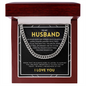 Husband - Because of You - Cuban Link Chain