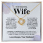 To My Beautiful Wife - Love Knot Necklace