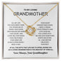 To My Loving Grandmother - Love Knot Necklace