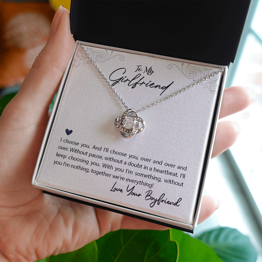 Girlfriend - Together We're Everything - Love Knot Necklace