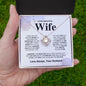 To My Beautiful Wife - Love Knot Necklace