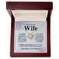 To My Beautiful Wife - Love Knot Necklace
