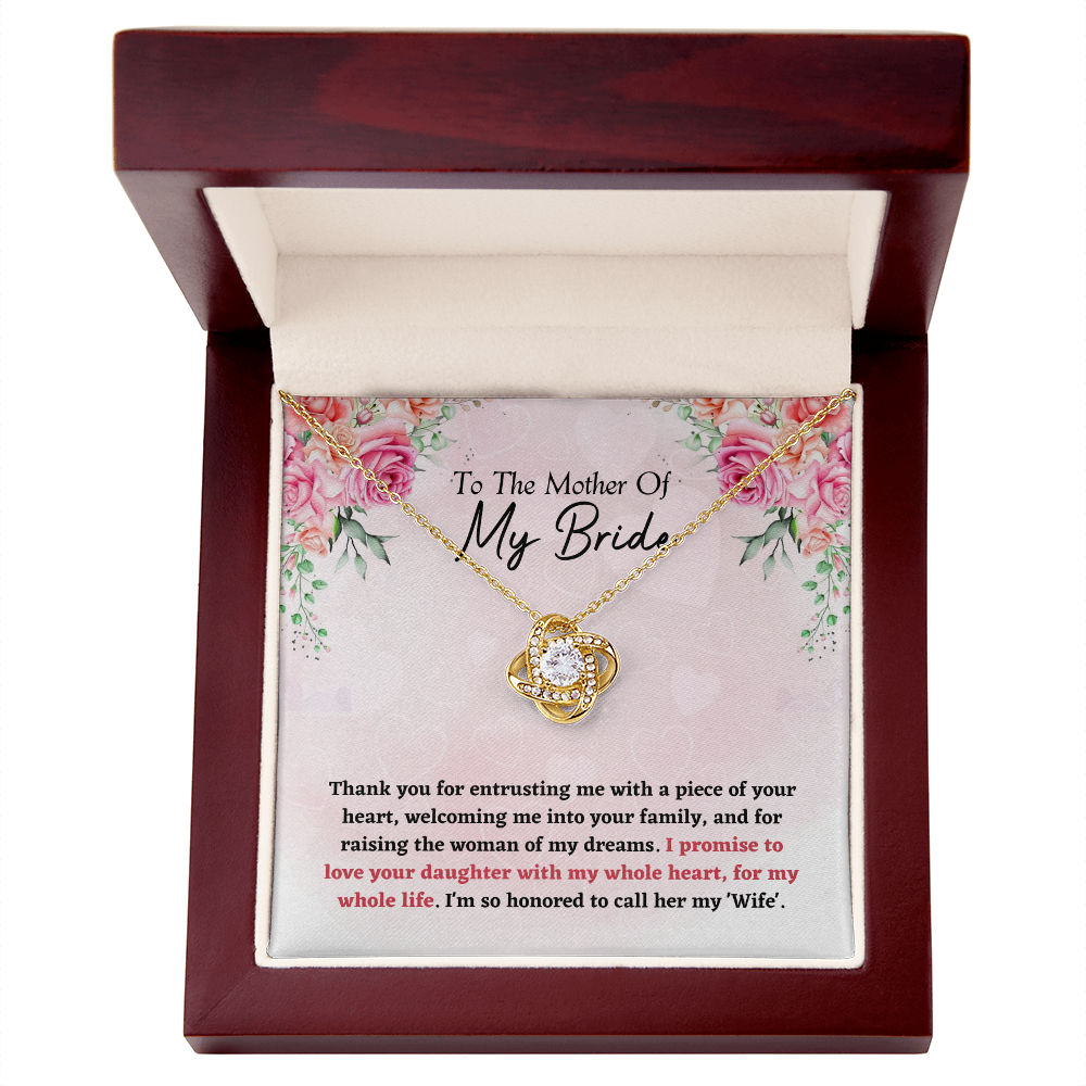 Mother of the Bride - Promise to Love - Love Knot Necklace
