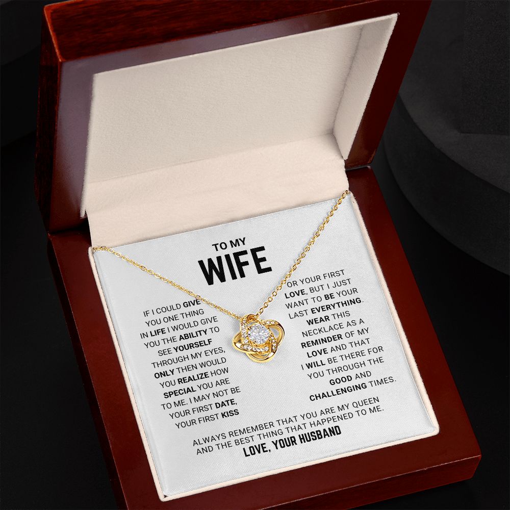 To My Wife - Love Knot Necklace