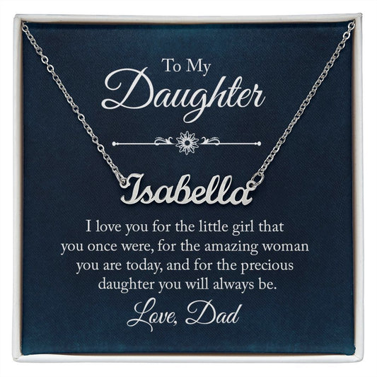 Daughter Custom Name Necklace