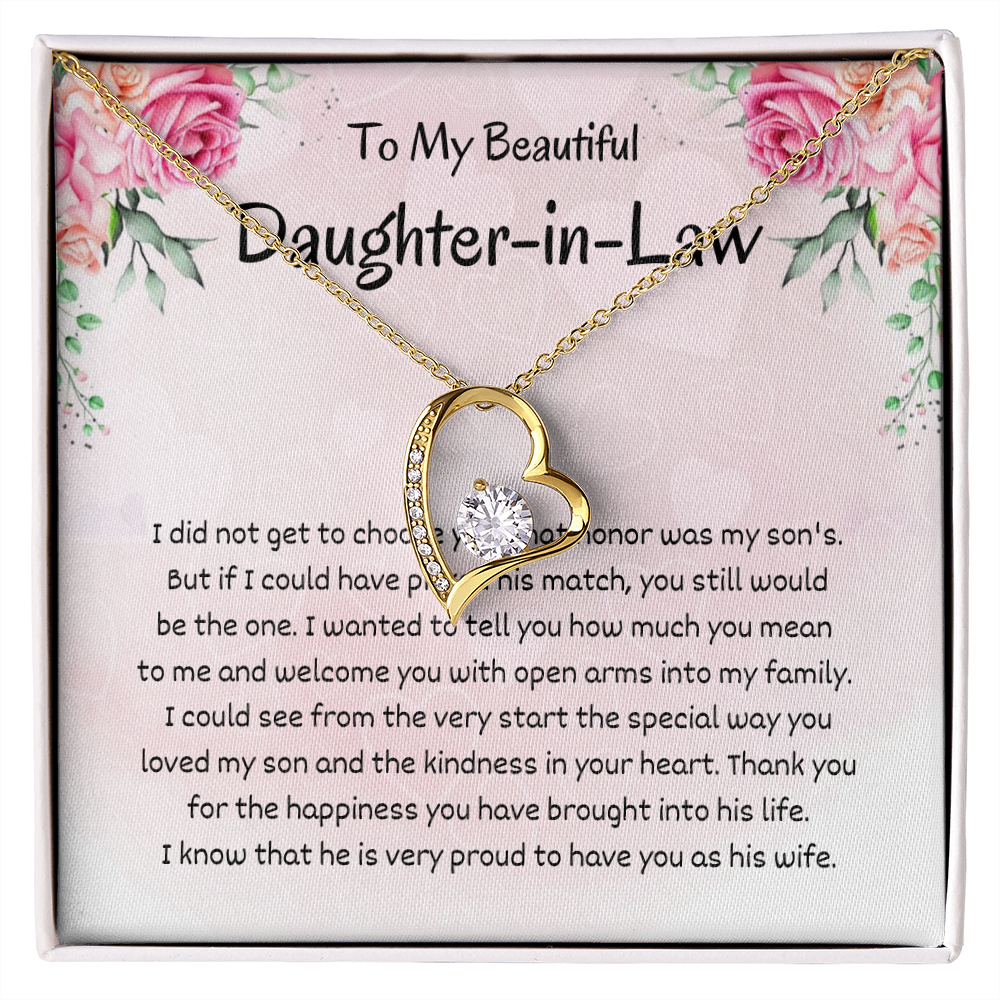 Daughter-in-Law - You still would Be - Forever Love Necklace