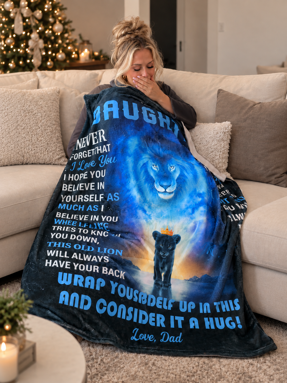 Daughter - Always Be There - Blanket From Dad