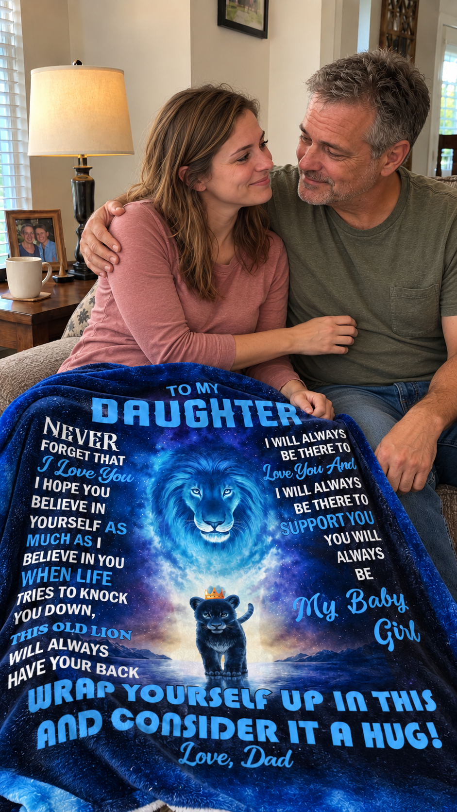 Give her something she can wrap herself in when Dad isn’t right beside her.