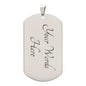 To My Son - Never Forget - Engraved Dog Tag - Military Ball Chain