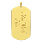 To My Son - Never Forget - Engraved Dog Tag - Military Ball Chain