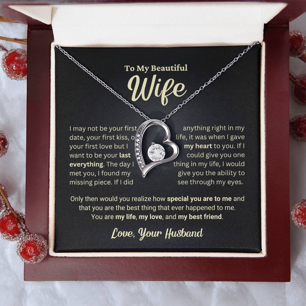 Wife Gift "The Best Thing" Forever Love Necklace from Husband