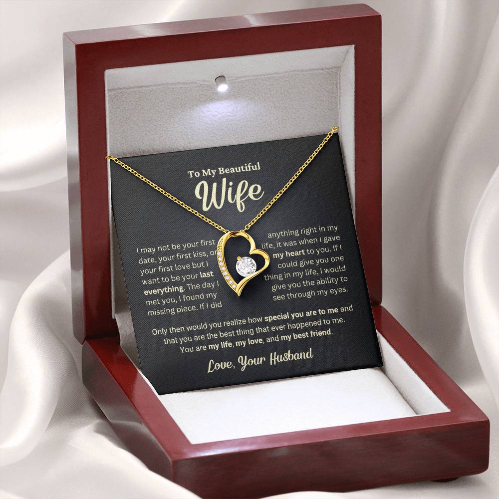 Wife Gift "The Best Thing" Forever Love Necklace from Husband