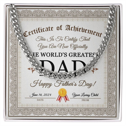 Dad - Father's Day - Cuban Link Chain