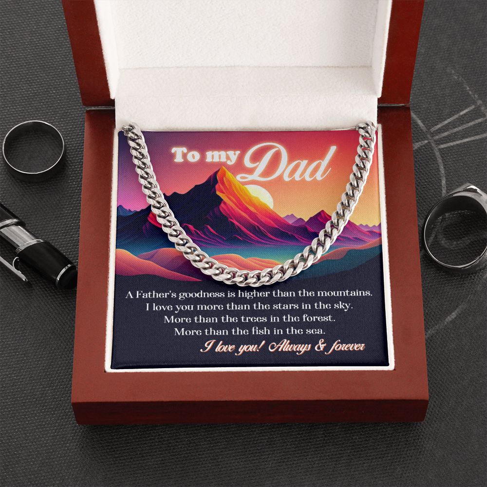 Dad - Father's Goodness - Cuban Link Chain – cheymora