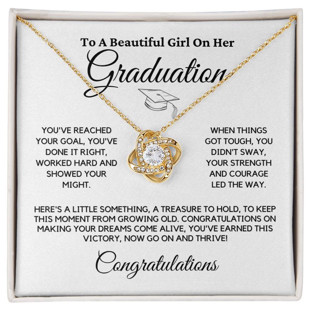 Graduation Knot Necklace Gift For Her