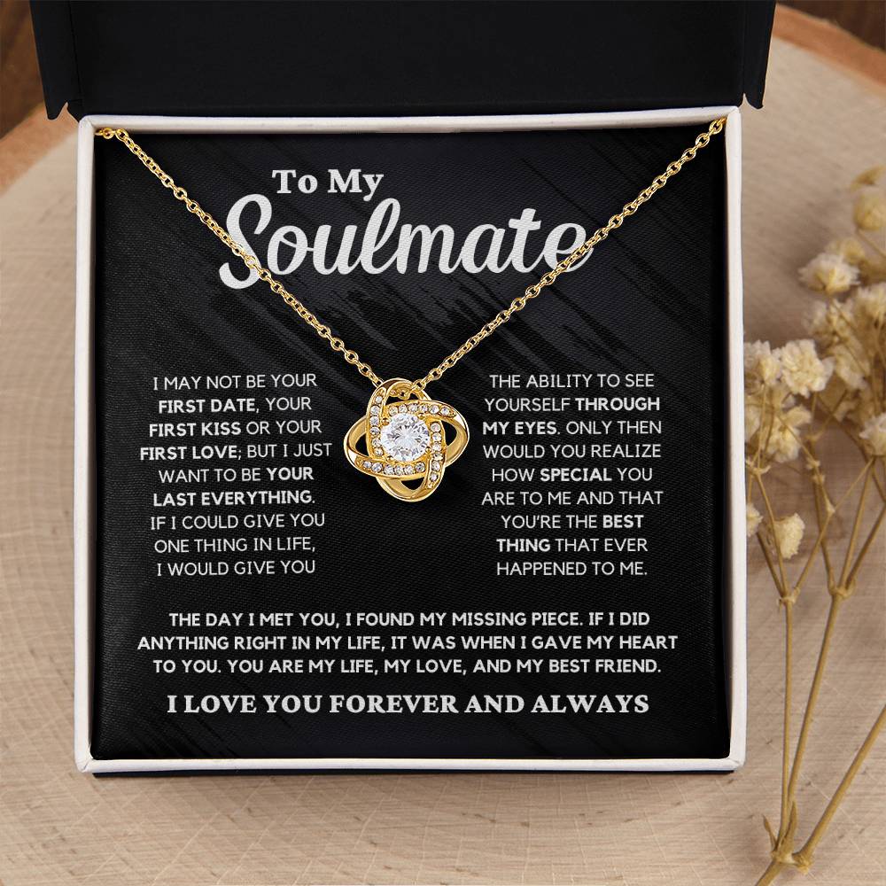 Soulmate Gift "You're The Best Thing" Love Knot Necklace