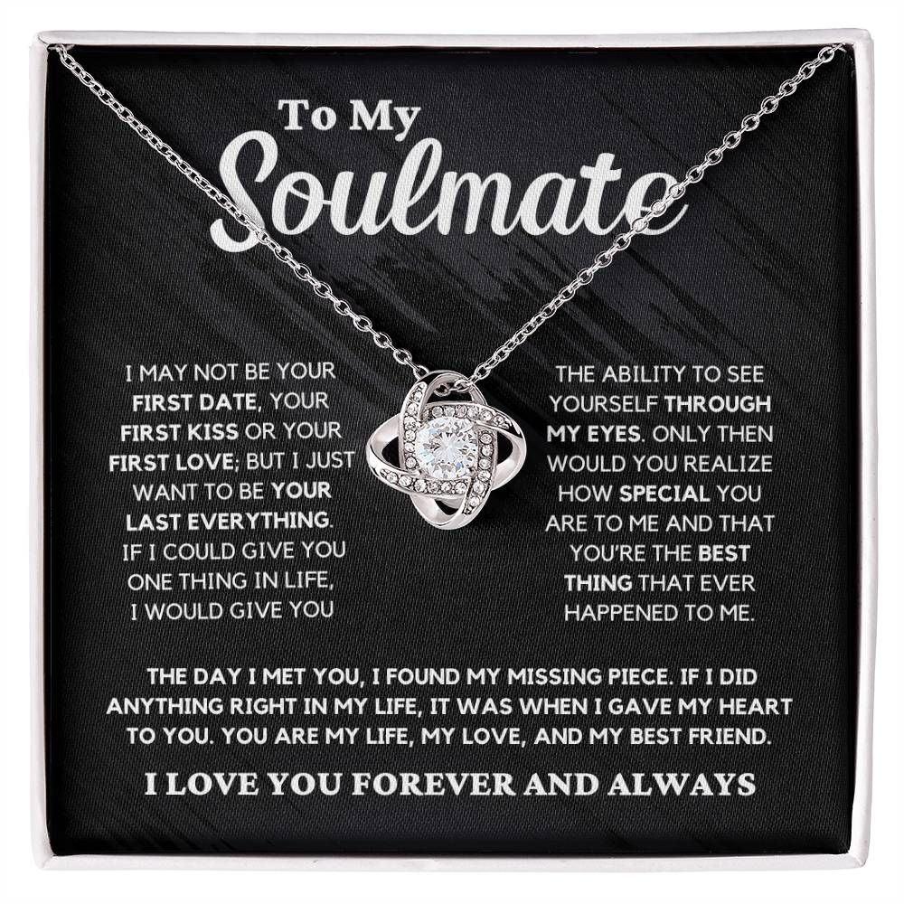 Soulmate Gift "You're The Best Thing" Love Knot Necklace