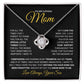 Mom "You Mean More" Knot Necklace Gift From Son