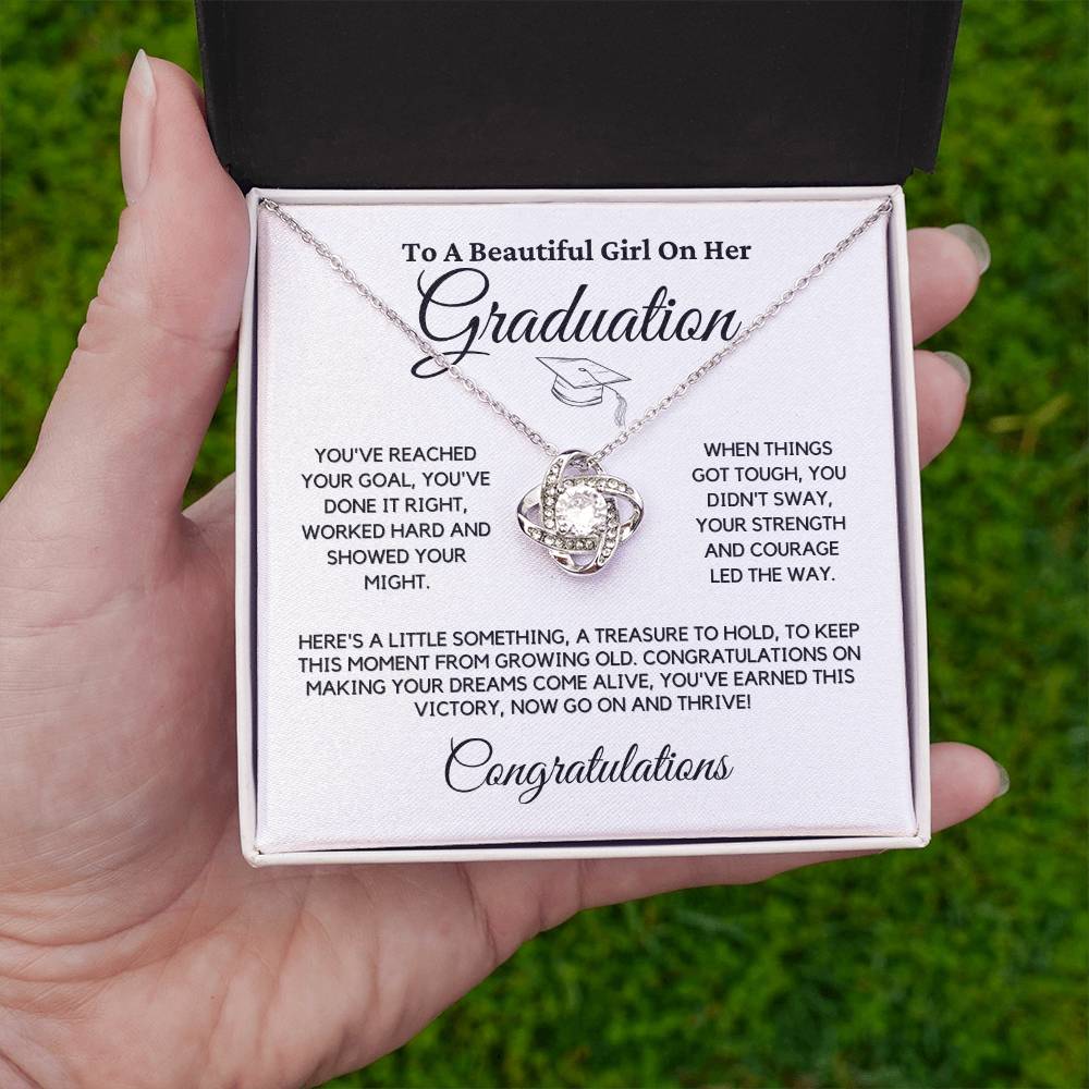 Graduation Knot Necklace Gift For Her