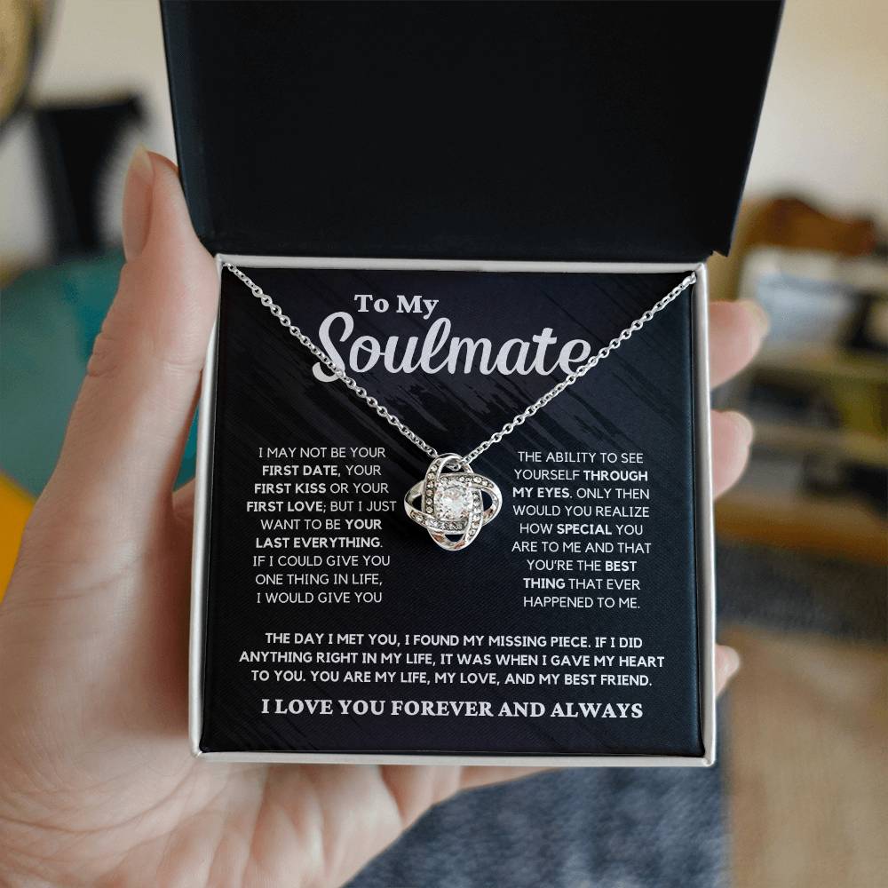 Soulmate Gift "You're The Best Thing" Love Knot Necklace