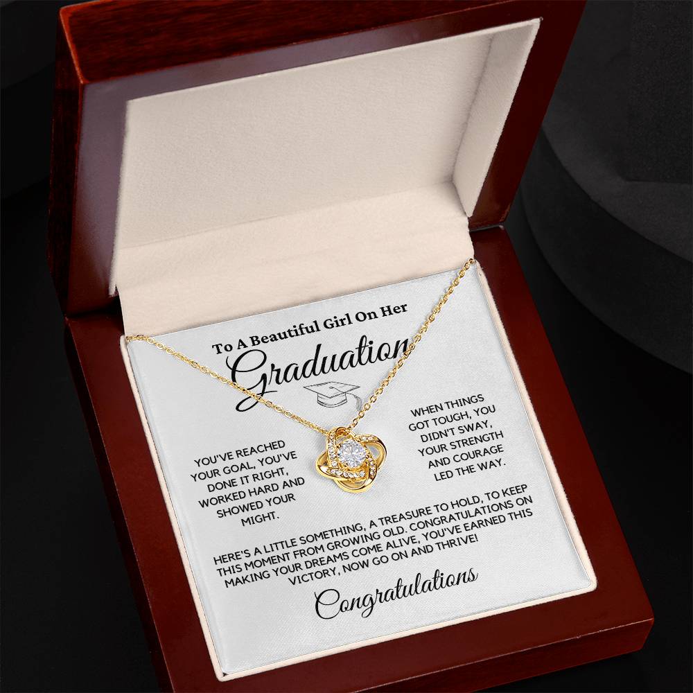 Graduation Knot Necklace Gift For Her