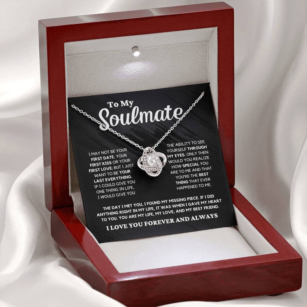 Soulmate Gift "You're The Best Thing" Love Knot Necklace