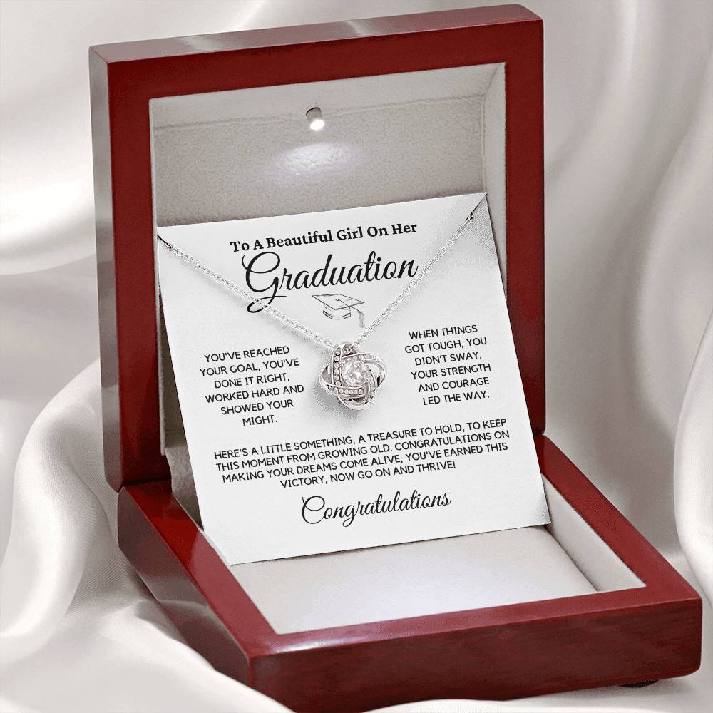 Graduation Knot Necklace Gift For Her