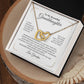 To My Beautiful Granddaughter - Interlocking Hearts Necklace