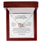 To My Beautiful Granddaughter - Interlocking Hearts Necklace