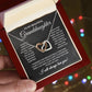 To My Beautiful Granddaughter - Interlocking Hearts Necklace