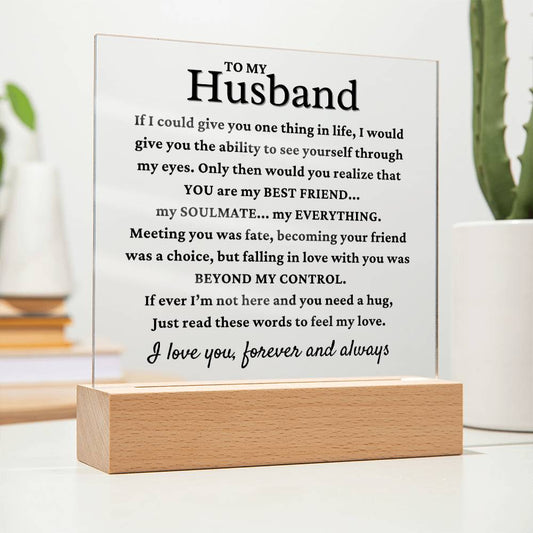 My Husband "My Everything" Acrylic Plaque