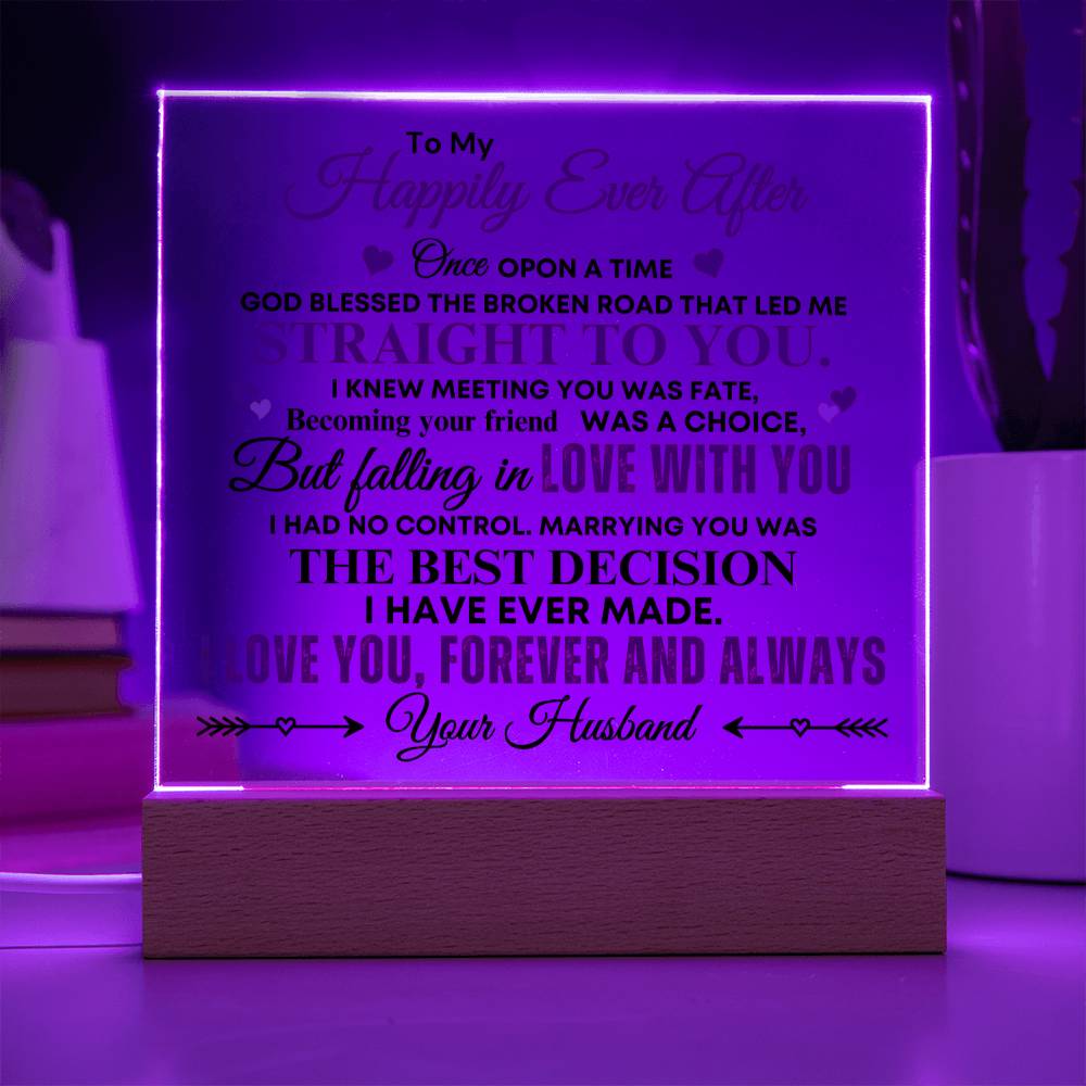 Wife "Best Decision" Acrylic Plaque