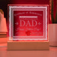 Dad - Certificate Of Achievement - Acrylic Square