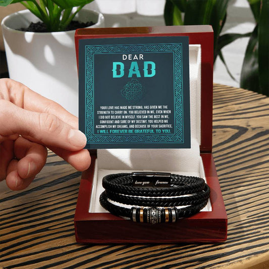 Dad - Grateful To You - Love You Forever Bracelet