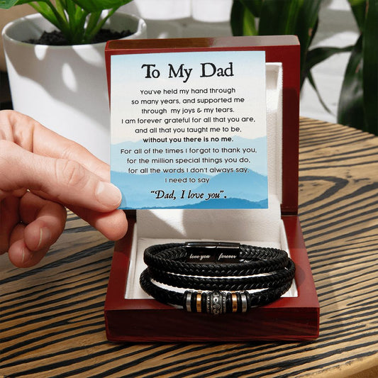 Dad - Held My Hand - Love You Forever Bracelet