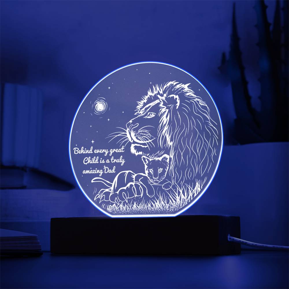 Dad - Amazing Dad - Acrylic Circle Plaque