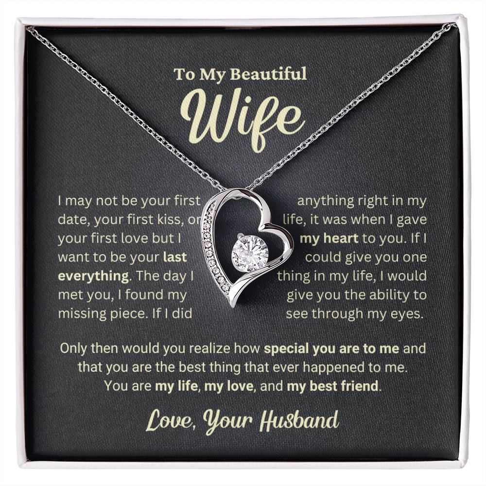 Wife Gift "The Best Thing" Forever Love Necklace from Husband