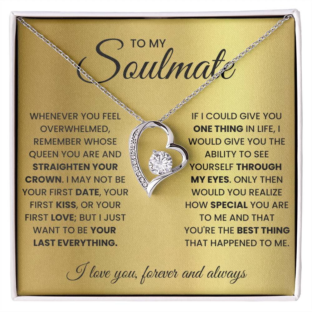 Soulmate Gift "You're The Best Thing" Forever Love Necklace